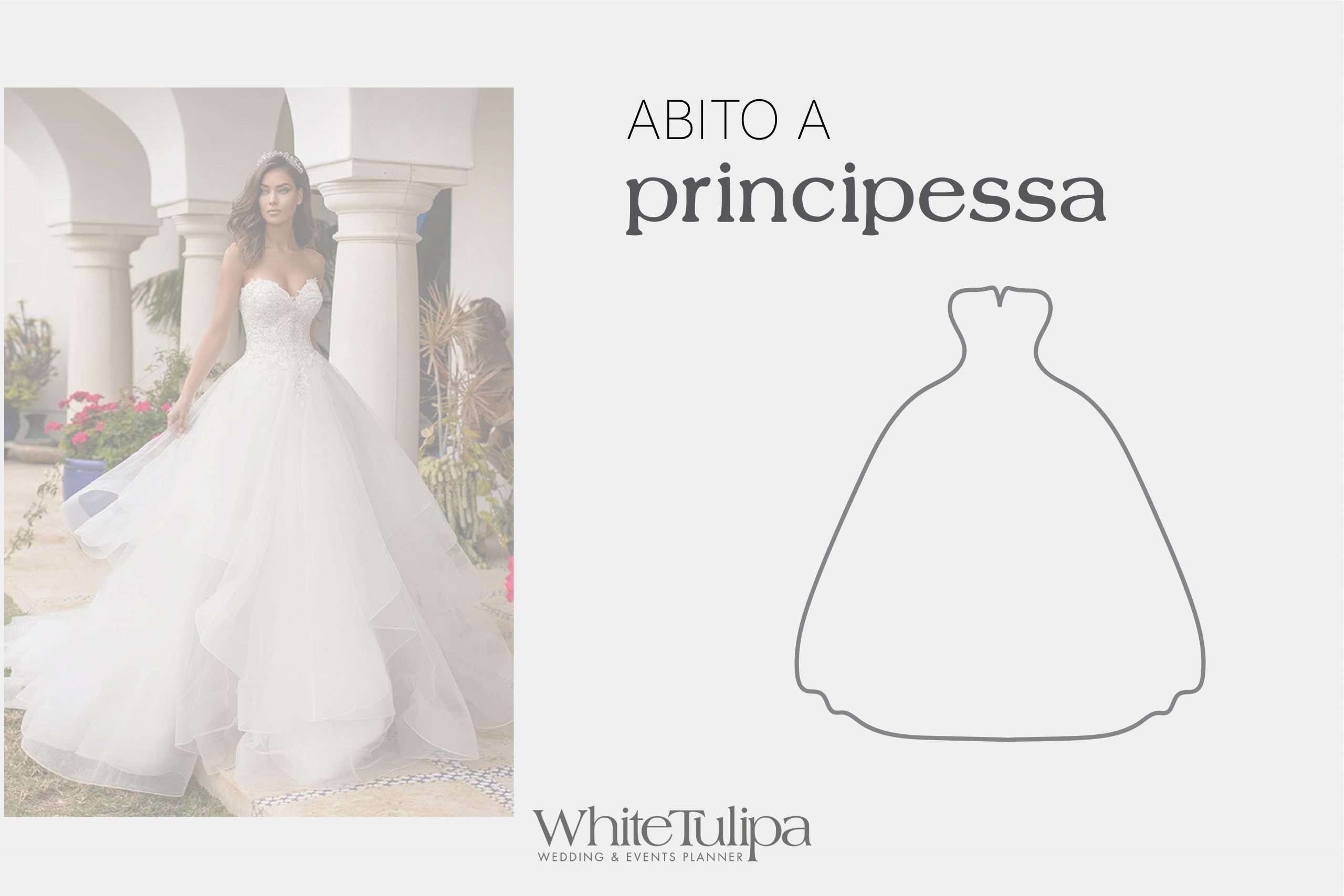 abito da sposa da principessa